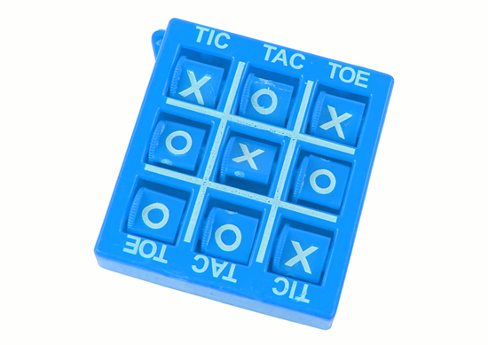 Изображение Žaidimas "Tic-tac-toe" 4,5 cm, mėlynas