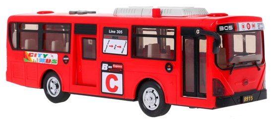 Picture of Žaislinis mokyklinis autobusas Gimbus, raudonas
