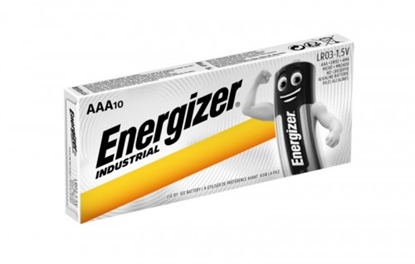 Изображение AAA L03 baterijas 1.5V Energizer Industrial Alkaline MN2400/E92 iepakojumā 10 gb.