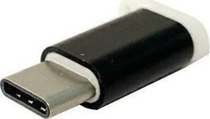 Attēls no Adapter USB Revers USB-C - microUSB Czarny  (5902537024151)