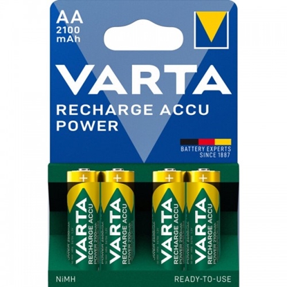 Attēls no AKAA.V4; R6/AA akumulatori Varta READY2USE Ni-MH 2100 mAh/56706 iepakojumā 4 gb.