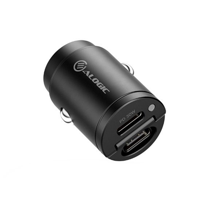 Attēls no ALOGIC Rapid Power 30W Mini Car Charger 2xUSB-C