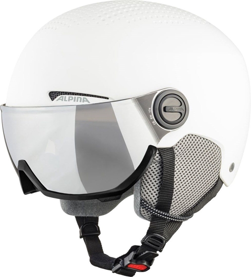 Изображение Alpina Kask zimowy ALPINA ARBER VISOR Q-LITE WHITE MATT 54-58