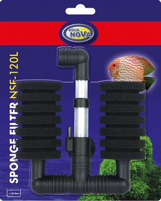 Attēls no Aqua Nova NSF-120L TWO-CHAMBER SPONGE FILTER