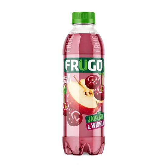 Изображение Augļu sulas dzēriens FRUGO, ar ābolu un ķiršu garšu, 500 ml PET (DEP)