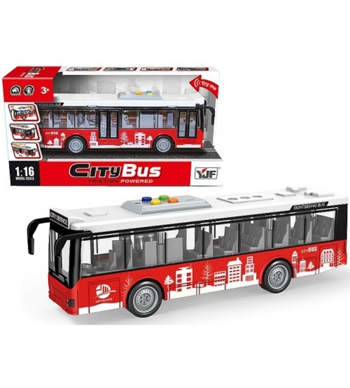 Изображение Autobuss (skaņa, gaisma, inercija) ar atveramam durvīm 30 cm 577251