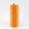 Picture of Baltic Candles "Lace Candle" Kristālstearīna cilindrs / degšanas laiks 38h (50x200mm) Orange