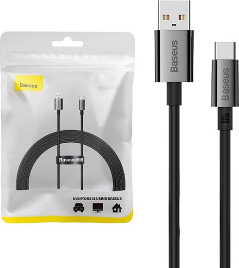 Изображение Baseus USB-A - USB-C USB cable 2 m Black (P10320102114-02)