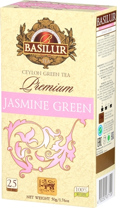 Attēls no Basilur Premium Collection Jasmine Green zaļā tēja 25 paciņas 25x2g 50g