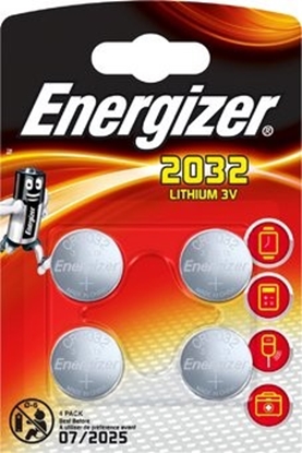 Attēls no BAT2032.E4; CR2032 baterijas 3V Energizer litija 2032 iepakojumā 4 gb.