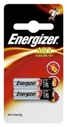 Изображение BAT27.E2; 27A baterijas 12V Energizer Alkaline MN27 iepakojumā 2 gb.