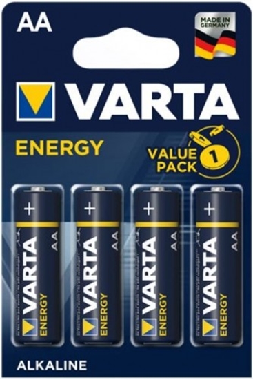 Picture of BATAA.ALK.VE4; LR6/AA baterijas Varta Energy Alkaline MN1500/4106 iepakojuma 4 gb.