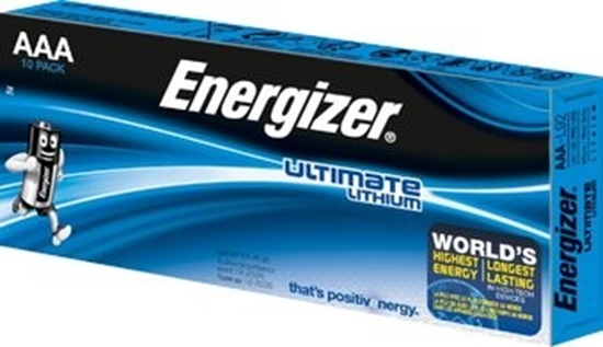 Picture of BATAAA.EUL10; R03/AAA baterijas 1.5V Energizer Ultimate Lithium litija L92 iepakojumā 10 gb.