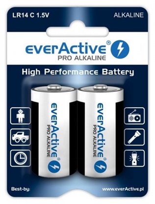 Изображение BATC.ALK.eAP2; LR14/C baterijas 1.5V everActive Pro Alkaline MN1400/E93 iepakojumā 2 gb.