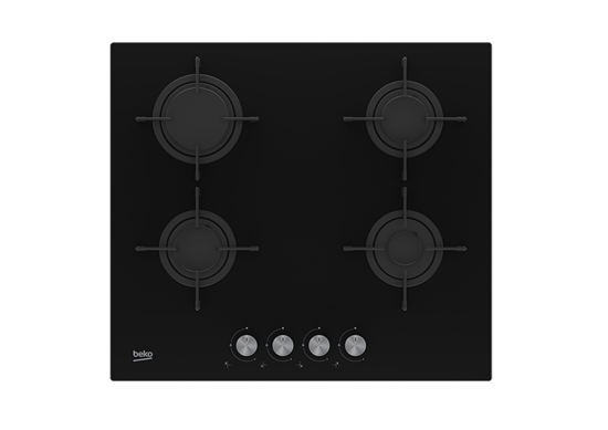 Picture of Beko HILG 64220 S hob Black Built-in Gas 4 zone(s)