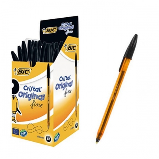 Picture of Bic DŁUGOPIS BIC CRISTAL FINE CZARNY 1 SZT - 872731