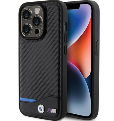 Attēls no BMW PU Carbon Case for Apple iPhone 15 Pro