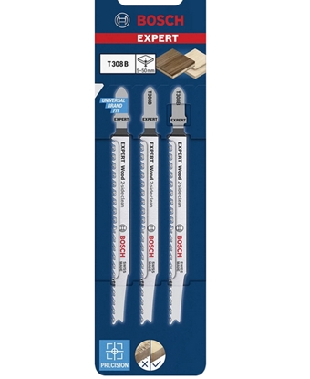 Attēls no Bosch 2 608 900 550 jigsaw/scroll saw/reciprocating saw blade Jigsaw blade High carbon steel (HCS) 3 pc(s)