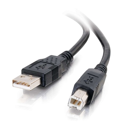 Picture of C2G 2m USB 2.0 A/B Cable - Black (6.6 ft)