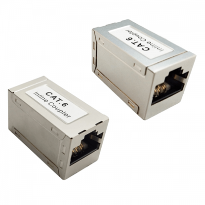 Attēls no CAT6 CAT5E Ekranēts inline savienotājs-adapteris | 2xRJ45 | STP | FTP