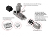 Picture of CAT8 RJ45 ekranēts modulārs universāls spraudnis | CAT8/CAT7/CAT6/CAT5E | Bezinstrumenta montāžai