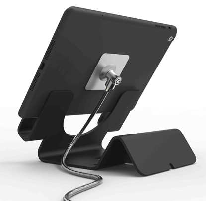 Picture of Compulocks Universal Tablet Holder with Keyed Cable Lock Black