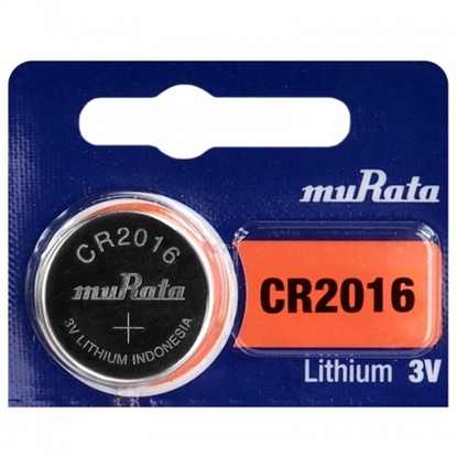 Picture of CR2016 baterijas 3V Murata litija CR2016 iepakojumā 1 gb.