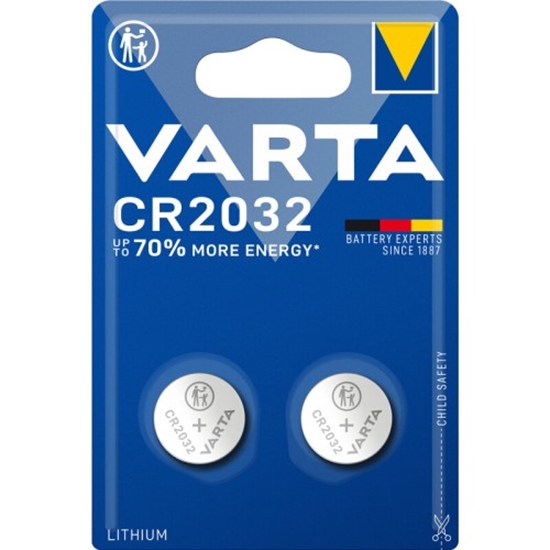 Picture of CR2032 baterijas Varta litija 6032 iepakojumā 2 gb.