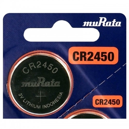 Attēls no CR2450 baterijas Murata-Sony litija - iepakojumā 1 gb.