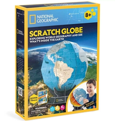 Изображение CUBICFUN 3D dėlionė "Scratch Globe"