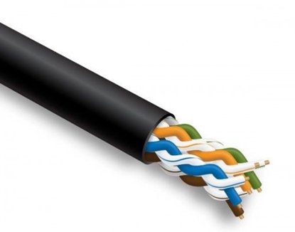 Изображение Datortīklu kabelis, STEINMARK, CAT5E UTP, ārdarbu montāžai, mitrumizturīgs ar želeju, 305m