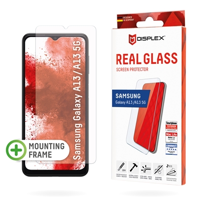 Изображение Displex Smart Glass (9H) for Samsung Galaxy A12/A13/A32 5G, Mounting Sticker, unbreakable