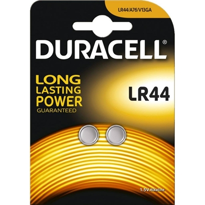 Picture of Duracell LR44 / A76 / V13GA / 76A / AG13 / 1.5V Alkaline Tablet Battery