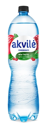 Attēls no Dzeramais ūdens  AKVILE ar granātābolu aromātu, viegli gāzēts, 1,5l .