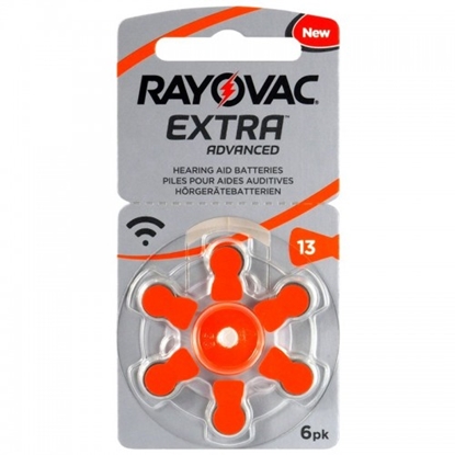 Attēls no Dzirdes aparāta baterija | izmērs 13 | 1.45V Rayovac Extra Advanced Zn-Air PR48