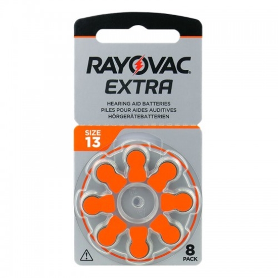 Picture of Dzirdes aparāta baterija | izmērs 13 | 1.45V Rayovac Extra Advanced Zn-Air PR48 8gb. iepakojumā