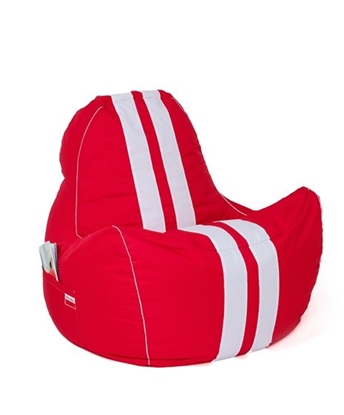 Attēls no Ferrari red-white XXL 140 x 100 cm Sako bag pouffe