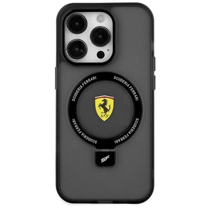 Picture of Ferrari Ring Stand MagSafe Back Case for Apple iPhone 15