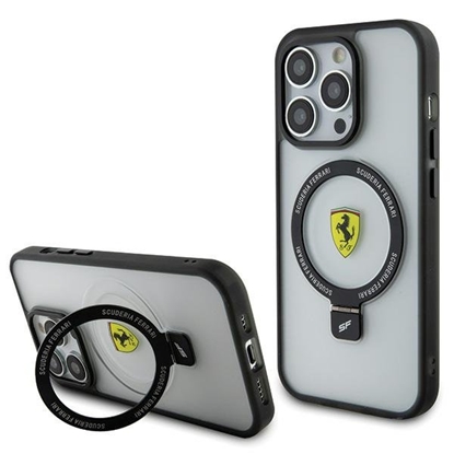 Изображение Ferrari Ring Stand MagSafe Back Case for Apple iPhone 15 Pro