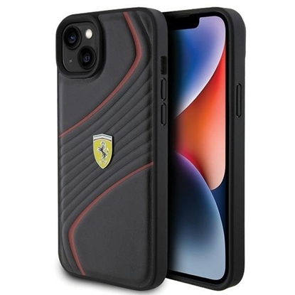 Изображение Ferrari Twist Metal Logo Back Case for Apple iPhone 15 Plus