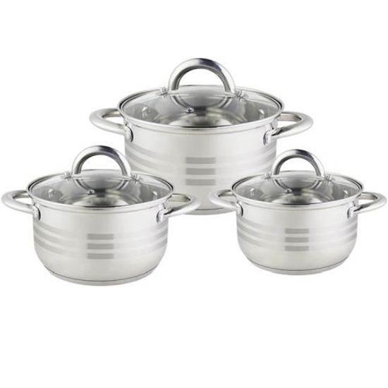 Изображение Floria ZLN4083 Set of pots with lids 3pcs