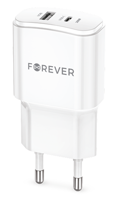 Изображение Forever TC-01-20AC Charger PD / QC / USB-C / 1USB / 20W