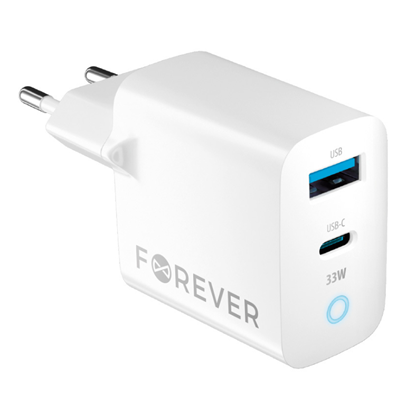 Picture of Forever TC-06 GaN Charger PD / QC / 1x USB-C / 1x USB / 33W