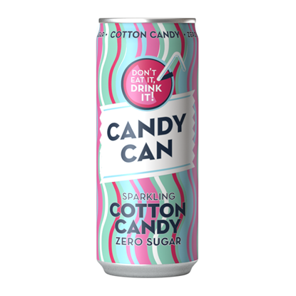 Attēls no Gāzēts atspirdzinošs dzēriens CANDY CAN, ar cukurvates garšu, ar saldinātājiem, 0.33l, bundža