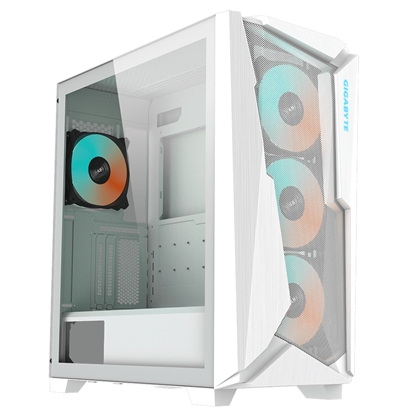 Изображение Gigabyte C301 GLASS WHITE computer case Midi Tower