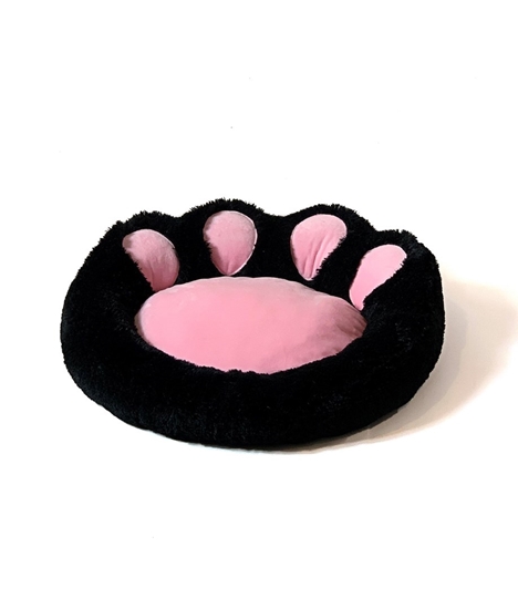 Picture of GO GIFT Dog and cat bed XXL - black-pink - 85x85 cm