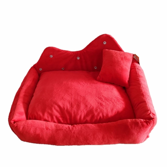 Изображение GO GIFT Pet bed Prince red L - pet bed - 52 x 42 x 10 cm