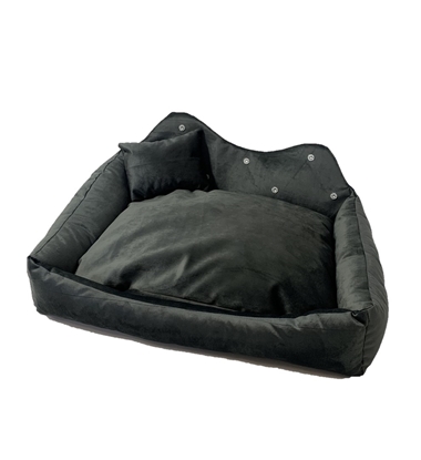 Изображение GO GIFT Prince graphite XL - pet bed - 60 x 45 x 10 cm