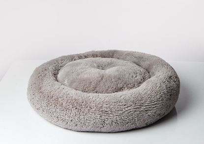 Изображение GO GIFT Shaggy grey L - pet bed - 66 x 66 x 10 cm