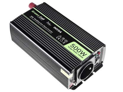 Attēls no Green Cell  Registered  Voltage Car Inverter 24V to 230V  500W/1000W